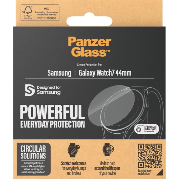 PanzerGlass® Platinum Samsung Galaxy Watch7/Watch8 (44 mm) - Ochranné fólie a sklo - Obrázok U1VB000P01