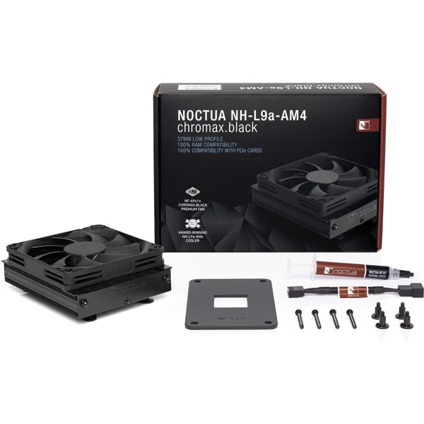 NOCTUA NH-L9a-AM4 CH.BK - chladič procesora - Chladiče - Obrázok U2B3000P01