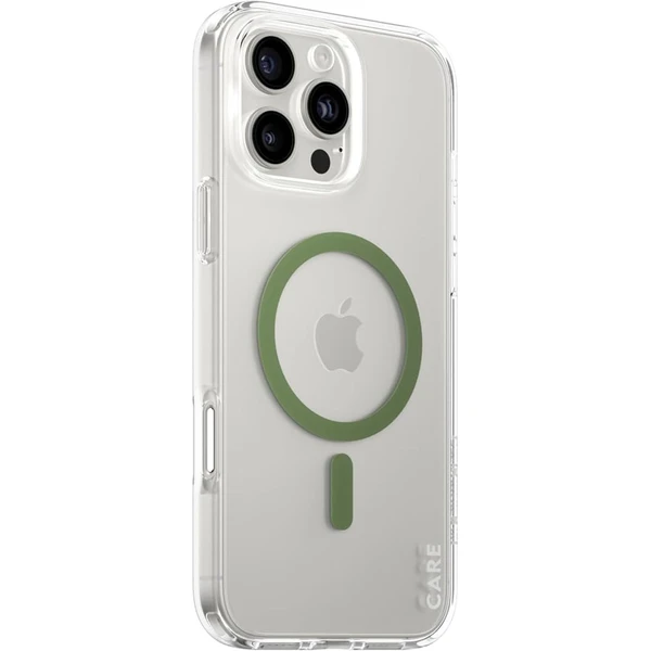 PanzerGlass® CARE kryt Apple iPhone 16 Pro Max MagSafe Urban Combat číry/zelený - Puzdra - Hlavný obrázok