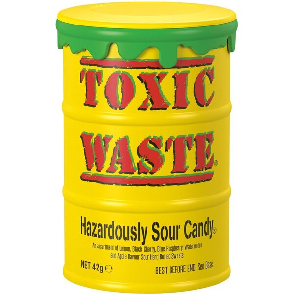 E-shop Kyslé cukríky Toxic Waste - Žltý súdok 42g