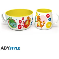 Set hrnček a miska Pokémon - Pikachu & Kanto Starters - Darčekové sady