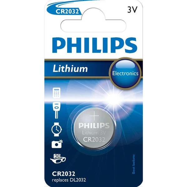 Philips CR2032/01B Lítiová batéria gombíková CR2032 (3V) - Batérie - Hlavný obrázok