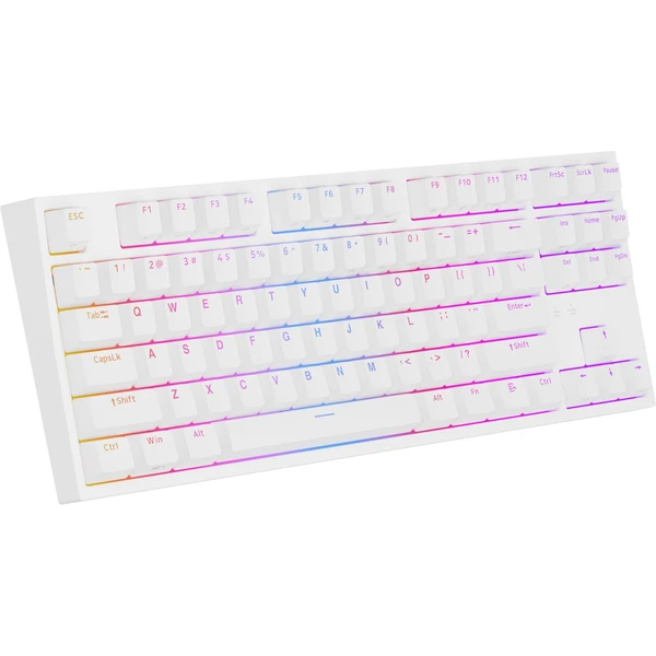 Genesis THOR 404 herná mechanická klávesnica Gateron Yellow Pro/US layout/Biela - Klávesnice - Hlavný obrázok