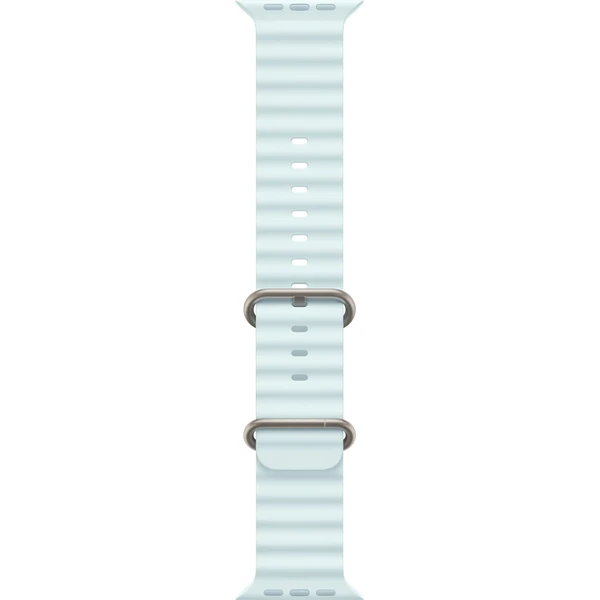 Apple Watch 49/46/45/44mm ľadovo modrý oceánsky remienok s prírodným titánom - Remienky - Obrázok U3S7000K01
