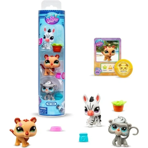Set troch figúrok Hasbro Littlest Pet Shop Pet Trio in Tube (séria 2) - Figúrky - Obrázok U40F000P01