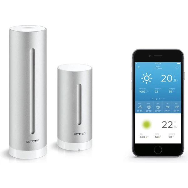 Netatmo Weather Station + Rain Gauge inteligentná meteostanica + zrážkomer - Meteorologické stanice - Obrázok U4AB000L01