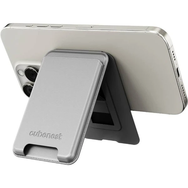 CubeNest Magnetic Wallet Stand MagSafe peňaženka sivá - Peňaženky - Obrázok U4DF000L01