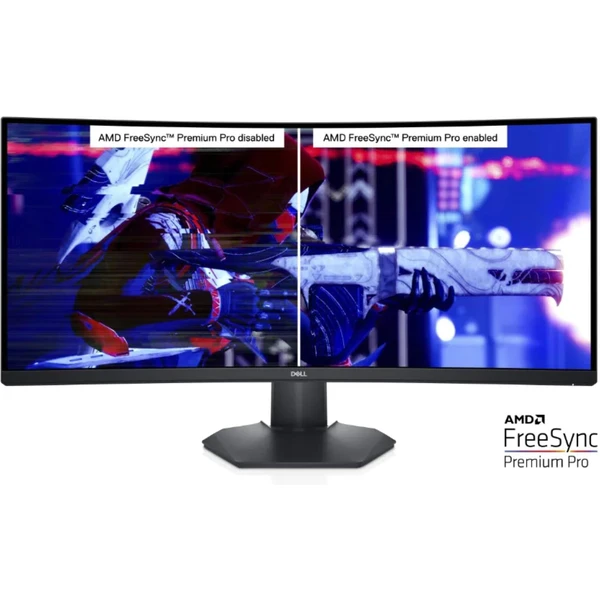 Dell S3422DWG zahnutý herný monitor 34" - Monitory - Obrázok U4DHF00101