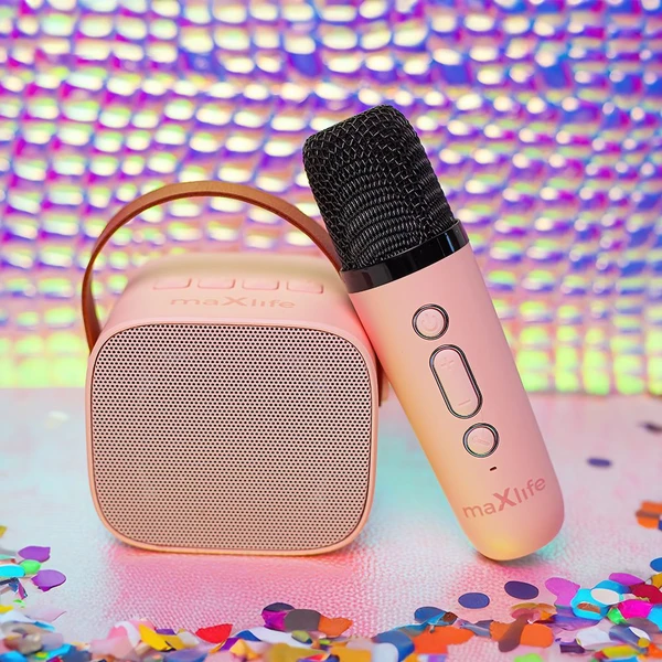 Maxlife MXKS-100 Bluetooth karaoke set ružový - Reproduktory - Obrázok U4ER000K01