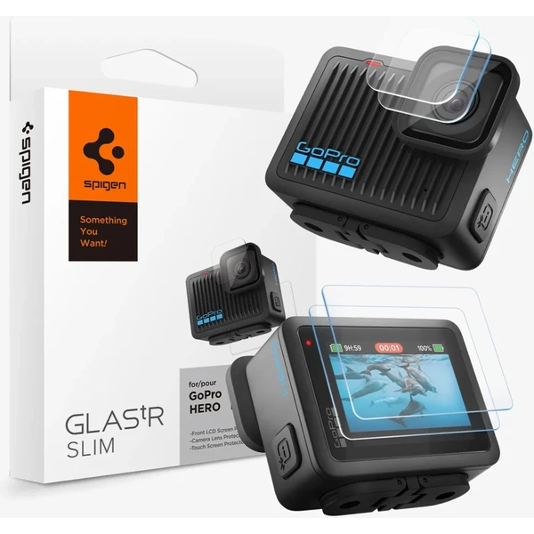 Spigen Glass tR SLIM Multi Pack F2P/L2P sklá pre GoPro Hero 4K (2 ks) - Ochranné fólie a sklo - Hlavný obrázok