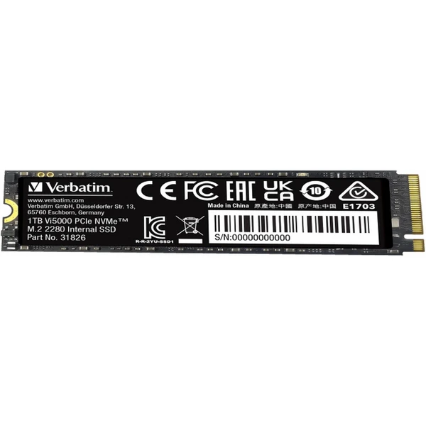 VERBATIM SSD Vi5000 Internal PCIe NVMe M.2 SSD 1TB - SSD - Obrázok U563000O01