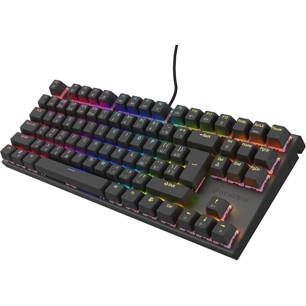 Genesis THOR 303 TKL Outemu Peach silent mechanická klávesnica CZ/SK čierna - Klávesnice - Obrázok U5C6000N01
