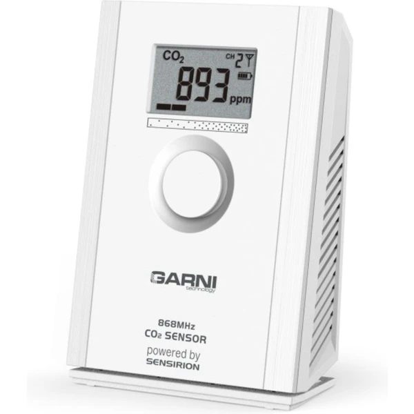 GARNI 102Q Vnútorné bezdrôtové čidlo koncentrácie CO2 biele - Senzory - Obrázok U5D5000N01
