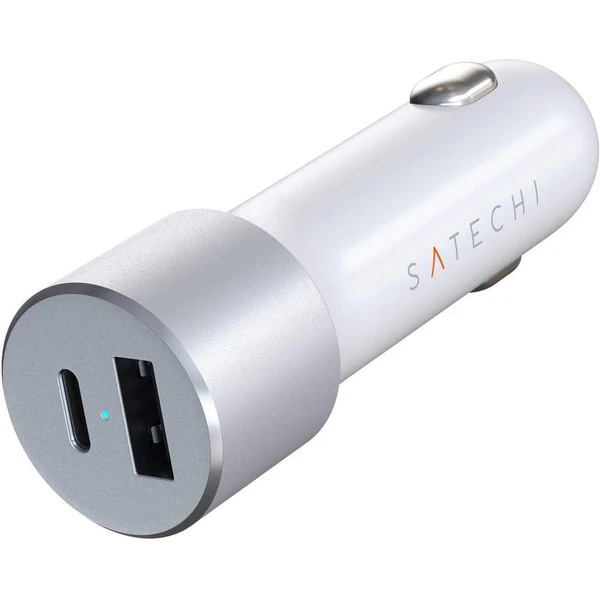 Satechi 72W Type-C PD Car Charger nabíjačka do auta strieborná - Nabíjačky - Obrázok U5RX000501