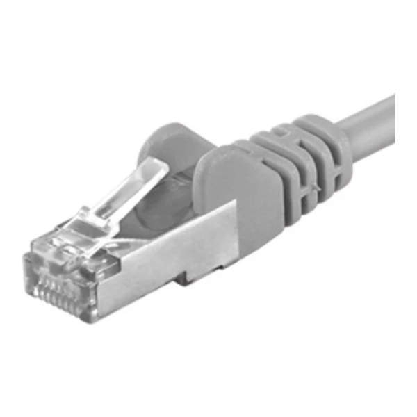 PremiumCord RJ45/RJ45 Cat6 F/UTP patch kábel 0,5m sivý - Káble a redukcie - Hlavný obrázok