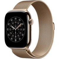 Apple Watch 49/46/45/44mm zlatý milánsky ťah M/L - Remienky