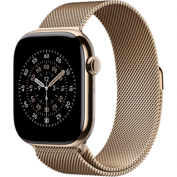 Apple Watch 49/46/45/44mm zlatý milánsky ťah M/L - Remienky - Hlavný obrázok