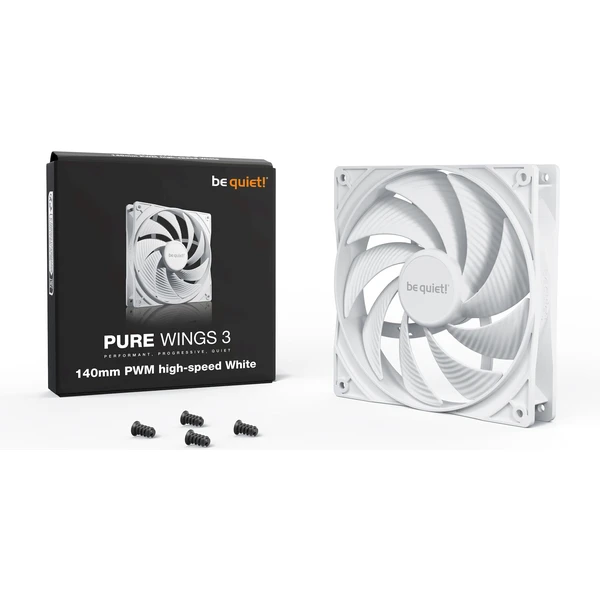 Be quiet! Pure Wings 3 140mm PWM high-speed biely - Ventilátory pre PC - Obrázok U63B000L01