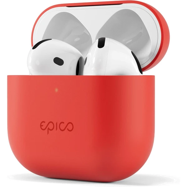 Epico silikónový kryt pre Airpods 4 červený - Puzdra - Hlavný obrázok
