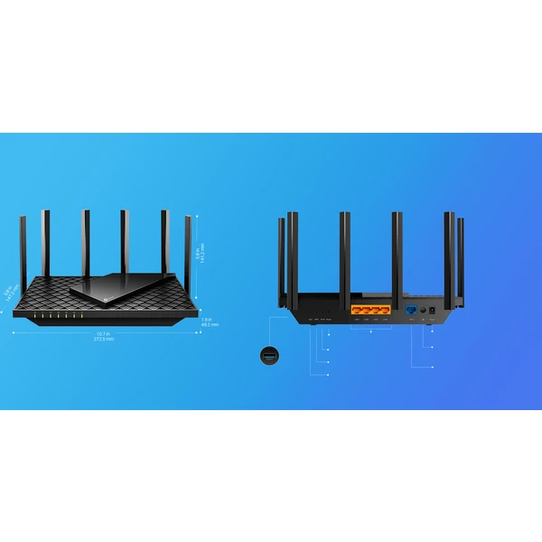 TP-Link Archer AX73 Wi-Fi 6 router čierny - Wi-Fi routery - Obrázok U6CFF00101