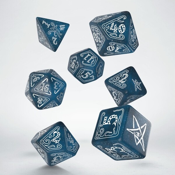 Set kociek Q-workshop Call of Cthulhu Abyssal & White (7 kociek)