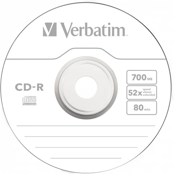 VERBATIM CD-R(25 ks)Spindle/Extra Protection/DL/52x/700MB - Optické disky - Obrázok U6P2000P01