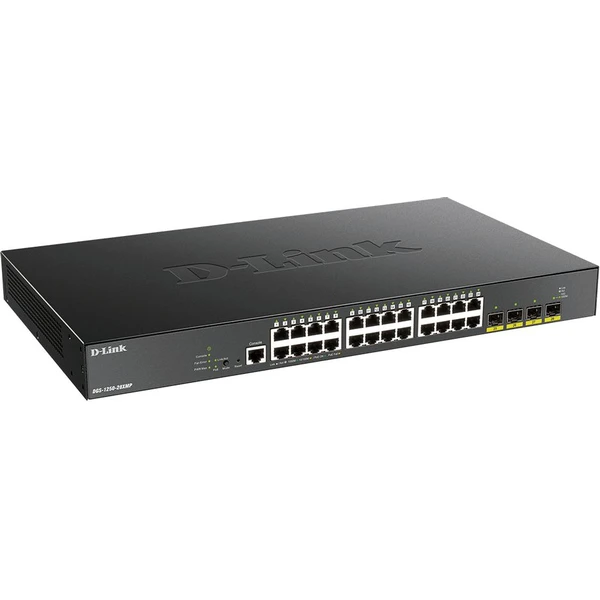 D-Link 24-portový gigabitový PoE inteligentný spravovaný switch - Switche - Obrázok U6YI000K01