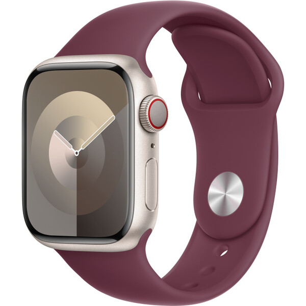 Apple Watch 41/40/38mm morušovo červený športový remienok M/L