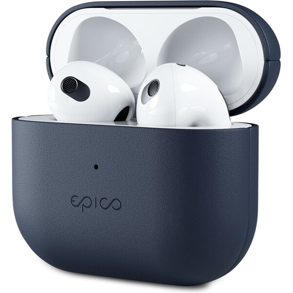 Epico kožený kryt pre Airpods 3 modrý