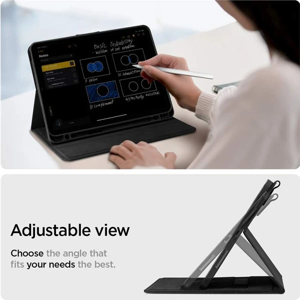 Spigen Liquid Air Folio puzdro Apple iPad Air 10,9 (20/22), 11" (24/25/26) čierne - Puzdra - Obrázok U7E2F00101
