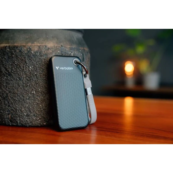 Verbatim Pocket SSD 1TB USB-C čierna/šedá - SSD - Obrázok U7JD000P01
