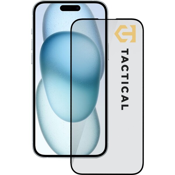 E-shop Tactical Glass Shield 5D sklo pre Apple iPhone 15 Plus čierne