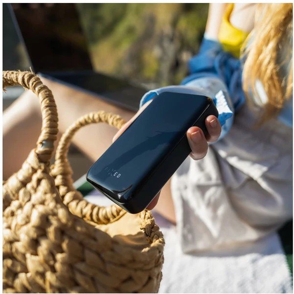 FIXED Zen 20 Pro powerbanka s LCD displejom (130W), 20000 mAh, čierna - Powerbanky - Obrázok U7W5000L01
