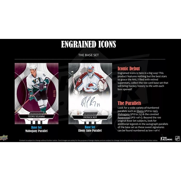 Hokejové karty 2024-25 Upper Deck Engrained Icons Hockey Hobby Box - Hokejové karty - Obrázok U86R000K01