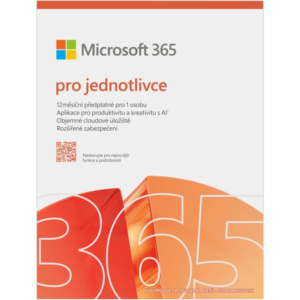 Microsoft 365 pre jednotlivcov 1 rok SK krabicová verzia - Softvér - Hlavný obrázok