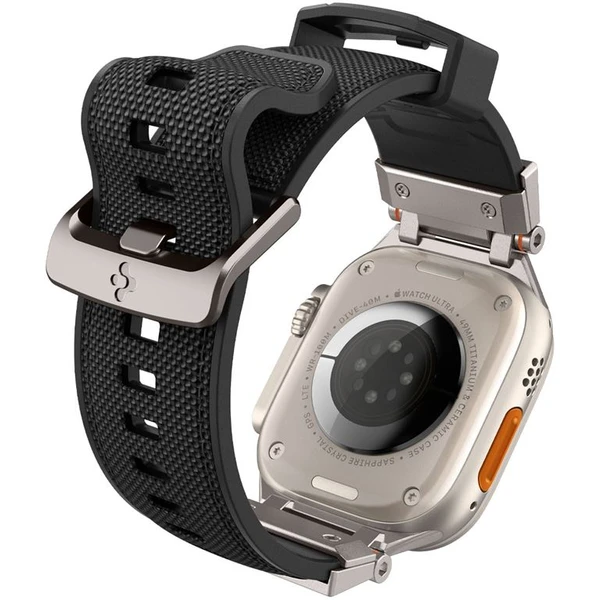 Spigen DuraPro Armor remienok Apple Watch Ultra 49/46/45/44/42mm strieborný/čierny - Remienky - Obrázok U8N5000701