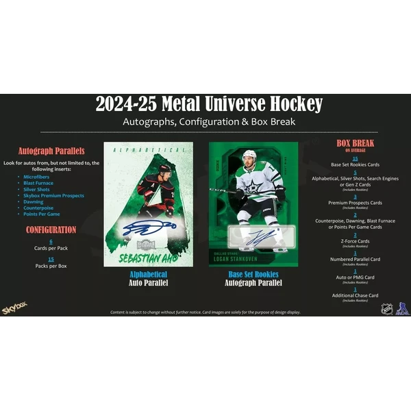 Hokejové karty 2024-25 Upper Deck Skybox Metal Universe Hockey Hobby Box - Hokejové karty - Obrázok U8YE000O01
