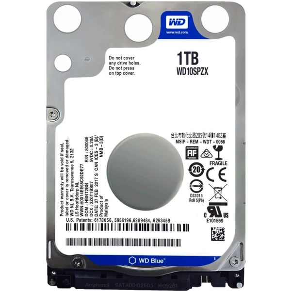 WD BLUE (WD10SPZX) HDD 2,5" 1TB - Pevné disky - Hlavný obrázok