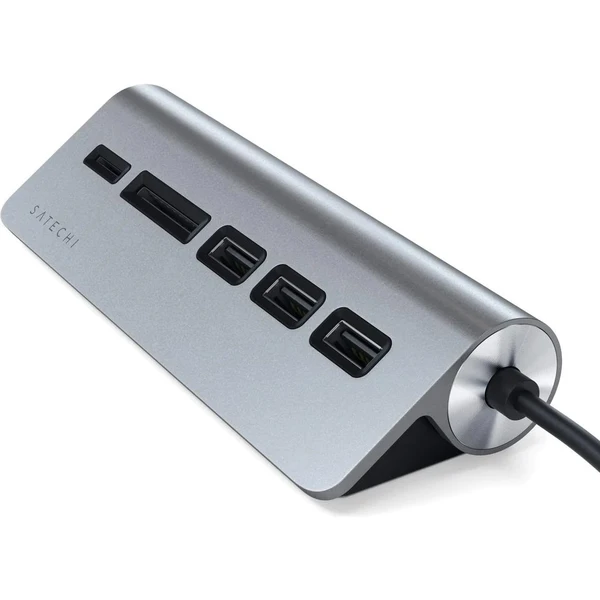 Satechi Aluminium USB Hub vesmírne šedý - USB huby - Obrázok U9L2700301