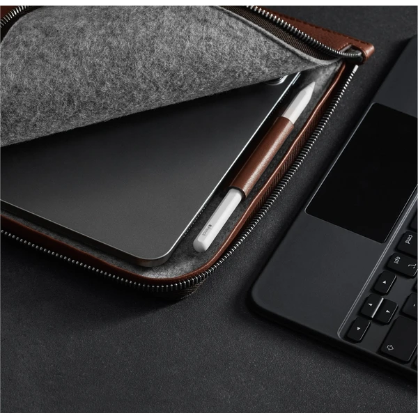 Woolnut kožené puzdro Folio na iPad Pro 12,9"/iPad Pro 13"/iPad Air 13" hnedé - Puzdra - Obrázok U9LR100501