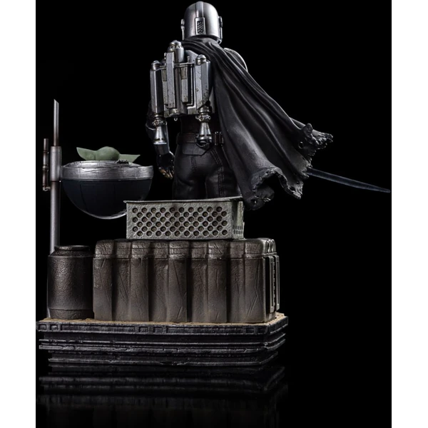 Soška Iron Studios Art Scale 1/10 SW: Mandalorian - Din Djarin a Grogu 21,3 cm - Sochy a sošky - Obrázok U9Z9000K01