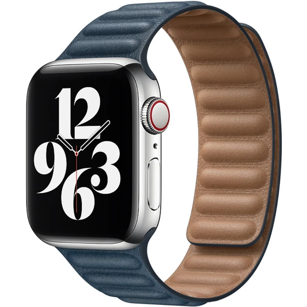 Apple Watch kožený ťah 40/38mm S/M baltsky modrý - Remienky - Hlavný obrázok