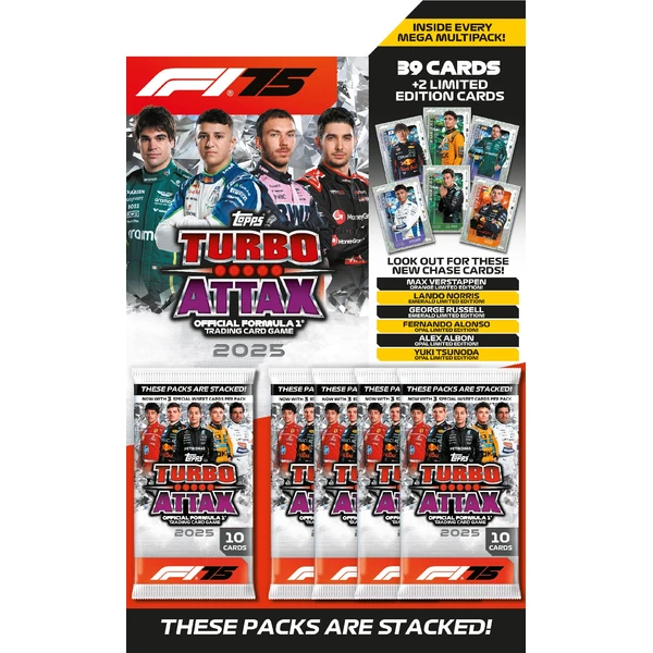 Topps Formula 1 2025 Turbo Attax - Mega Multipack - Karty Formula 1 - Hlavný obrázok