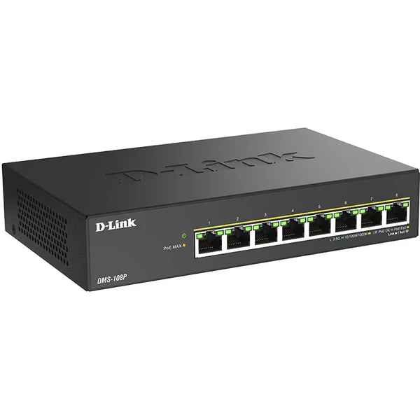 D-Linkl 8 portov 2.5G/MultiGig PoE Unmanaged Switch - Switche - Obrázok UACL000K01
