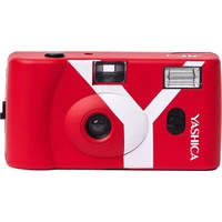 YASHICA MF-1 Snapshot Art Camera analógový fotoaparát červený - Fotoaparáty