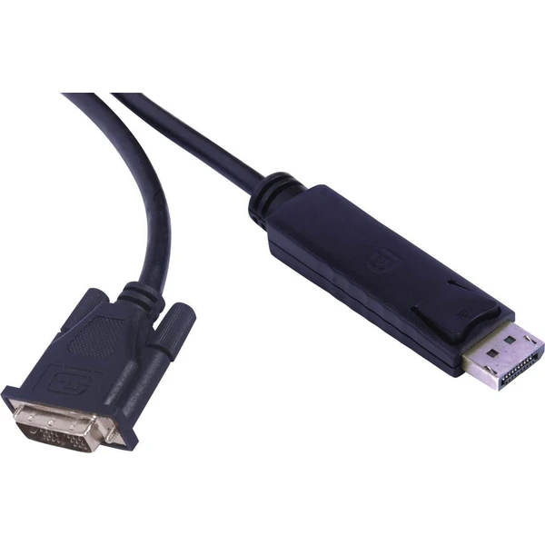 PremiumCord DisplayPort 1.1/DVI-D kábel 5m čierny - Káble a redukcie - Hlavný obrázok