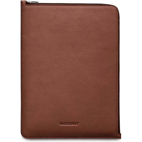 Woolnut Leather Folio kožené puzdro pre MacBook Air 13"/MacBook Pro 14"/MacBook Pro 13" hnedé - Puzdra - Obrázok UBG7000601