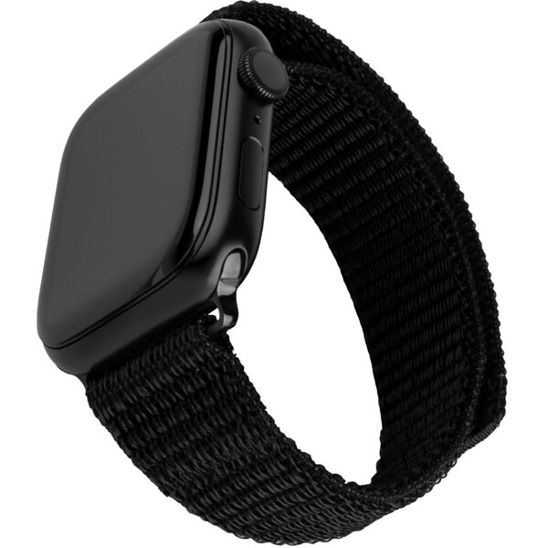 FIXED Nylon Sporty Strap remienok Apple Watch 42/44/45mm, čierny