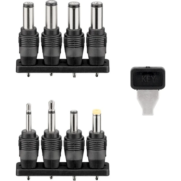 PremiumCord 230V/3-12V jednosmerný univerzálny napájací adaptér čierny - Nabíjačky - Obrázok UC8L000K01