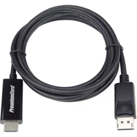 PremiumCord kábel DisplayPort 1.2/HDMI 2.0 4K 3m čierny - Káble a redukcie